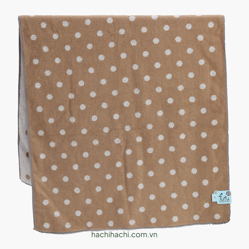 Khăn vải cotton Nissen kháng khuẩn khử mùi 60x120cm Sabon Dots Begie thương hiệu NISSEN SHOKO