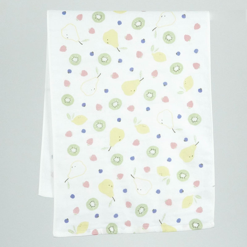 Khăn Tenugui cotton Nhật Bản Nissen 34x90cm Japanese Style Fruity JK-67171COL thương hiệu NISSEN SHOKO