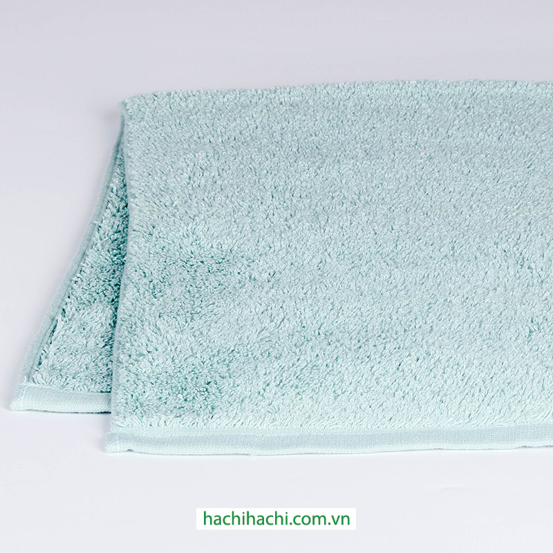 Khăn cotton cao cấp Nissen 34x82cm CE-8020BGR Cocochiena Blue Green, thấm hút nước gấp 3 lần thương hiệu NISSEN SHOKO
