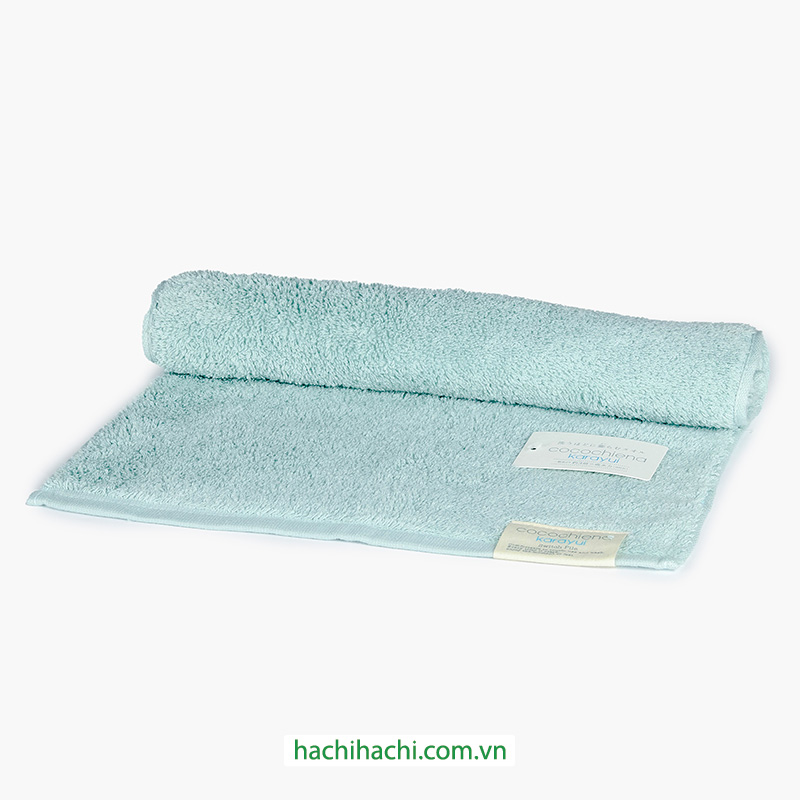 Khăn cotton cao cấp Nissen 34x82cm CE-8020BGR Cocochiena Blue Green, thấm hút nước gấp 3 lần