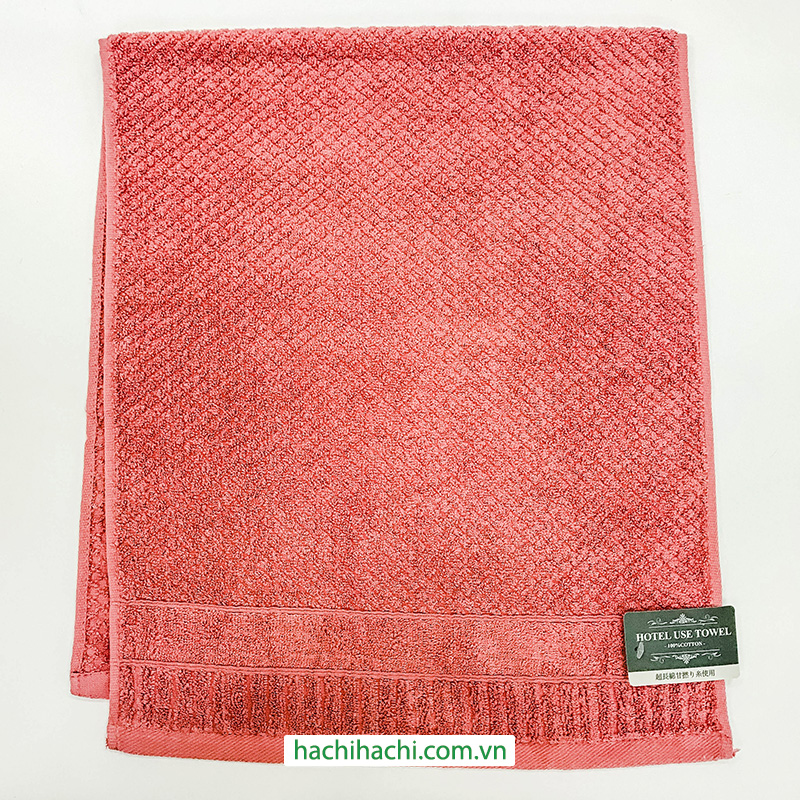 Khăn vải cotton Nissen 34x90cm Hotel Use QGS-5021P Pink thương hiệu NISSEN SHOKO