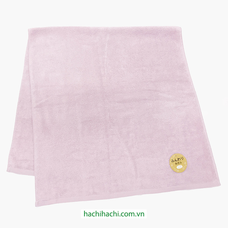 Khăn vải cotton cao cấp Nissen 60x120cm Fluffy Non-twiced Pink SVM-641CP thương hiệu NISSEN SHOKO