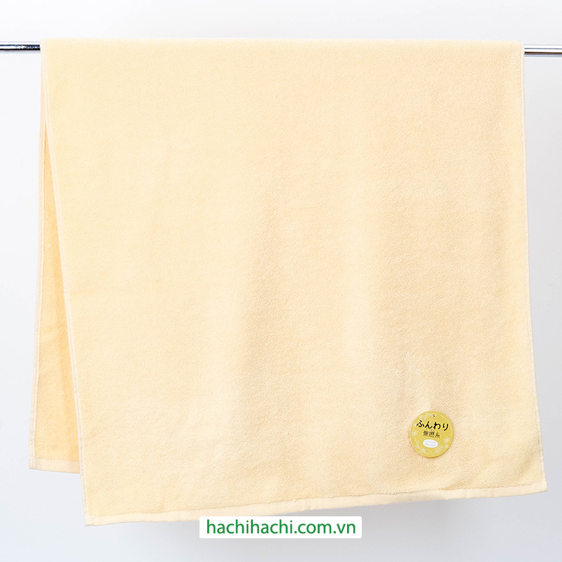 Khăn cotton cao cấp Nissen 60x120cm Fuwa Fuwa Untwisted Yellow thương hiệu NISSEN SHOKO