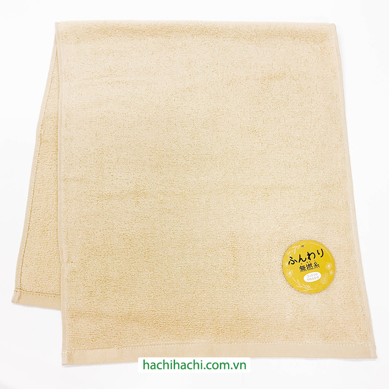 Khăn vải cotton cao cấp Nissen 34x80cm Fluffy Non-twiced Yelow SVM-221CYE thương hiệu NISSEN SHOKO