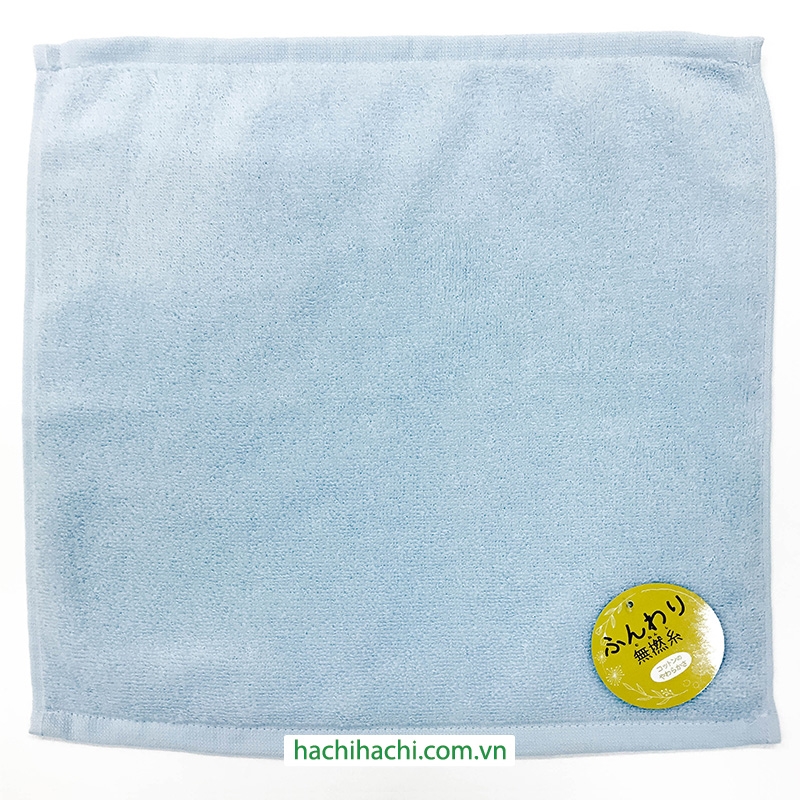 Khăn cotton cao cấp Nissen 34x35cm Fuwa Fuwa Untwisted Blue thương hiệu NISSEN SHOKO