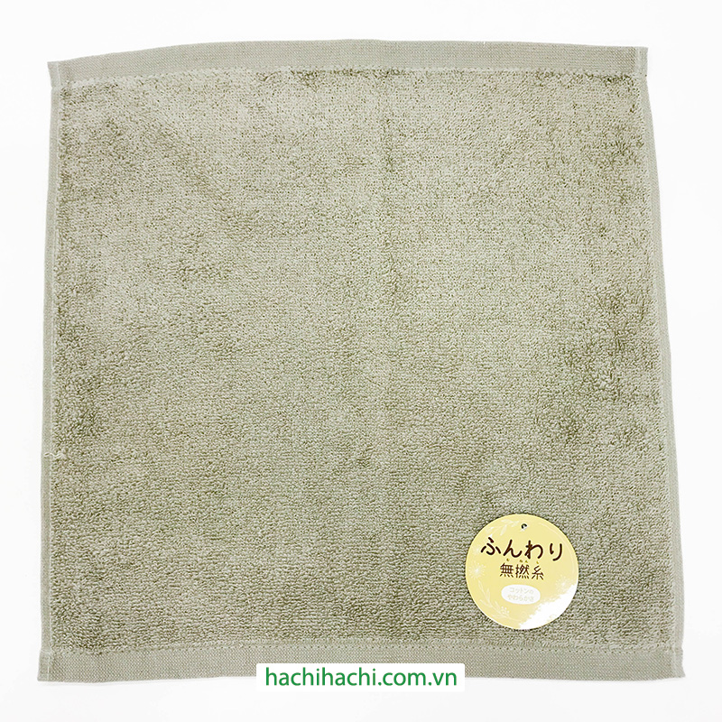 Khăn vải cotton cao cấp Nissen 34x35cm Fluffy Non-twiced Grey SVM-111CGY thương hiệu NISSEN SHOKO