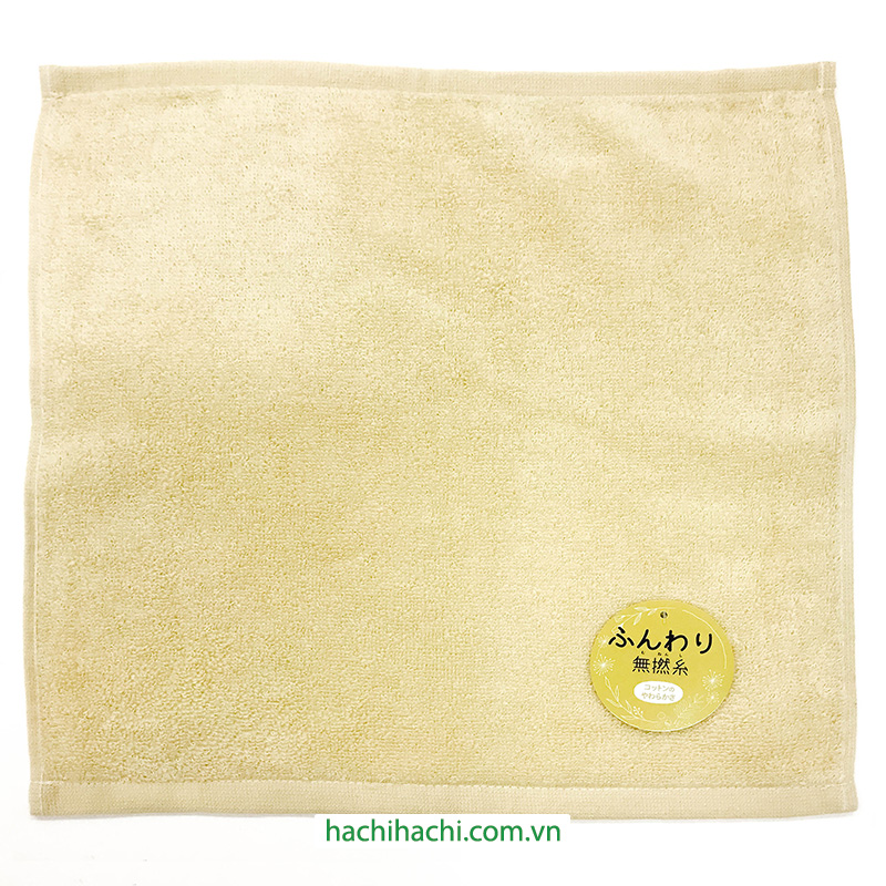 Khăn cotton cao cấp Nissen 34x35cm Fuwa Fuwa Untwisted Yellow thương hiệu NISSEN SHOKO