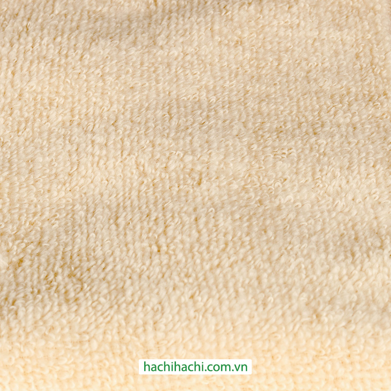 Khăn cotton cao cấp Nissen 34x35cm Fuwa Fuwa Untwisted Yellow thương hiệu NISSEN SHOKO