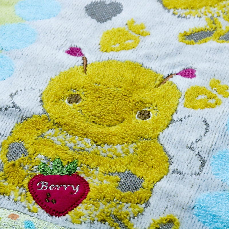 Khăn vải cotton Nissen 34x34cm Moco Heart Moco Macaron FS-4545Y Yellow thương hiệu NISSEN SHOKO