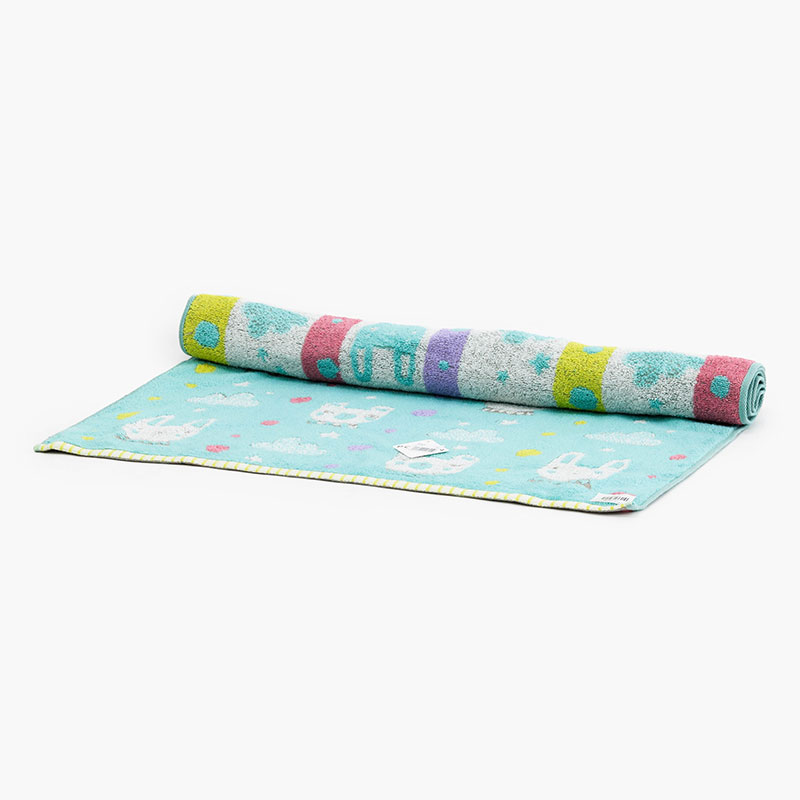 Khăn vải cotton Nissen 60x120cm Pom Pon Funifuni PP-13016B Blue