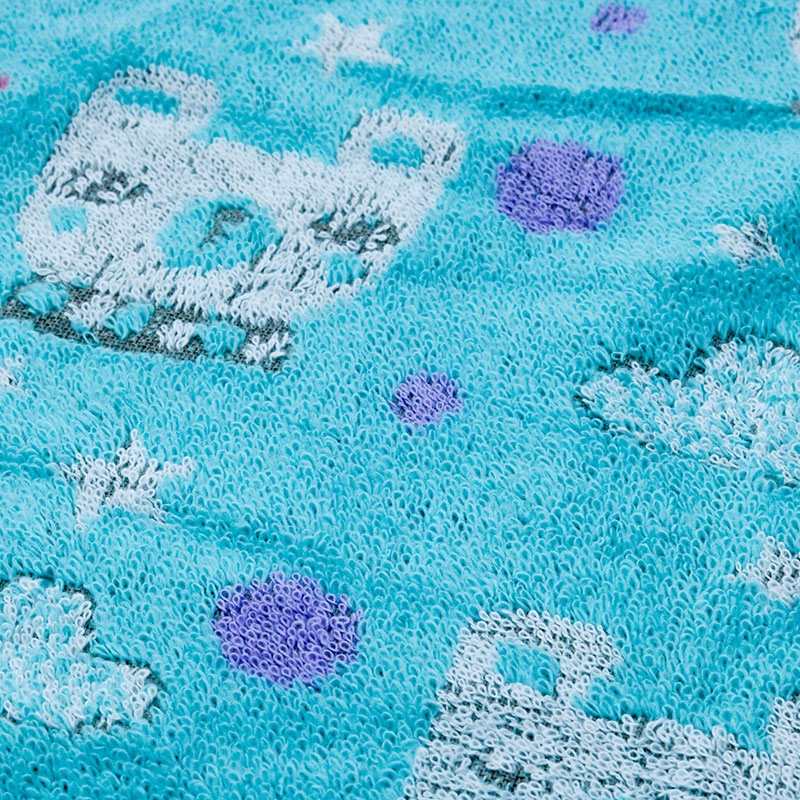 Khăn vải cotton Nissen 34x34cm Pom Pon Funifuni PP-2516B Blue thương hiệu NISSEN SHOKO