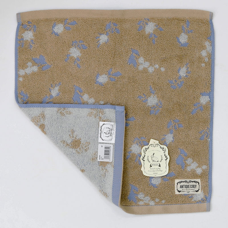 Khăn vải cotton Nissen 34x35cm Antique Girly Roselais Beige thương hiệu NISSEN SHOKO