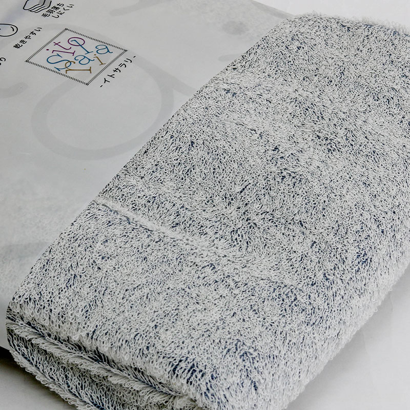 Khăn vải cotton Nissen 60x120cm Itosarari Muji Blue thương hiệu NISSEN SHOKO