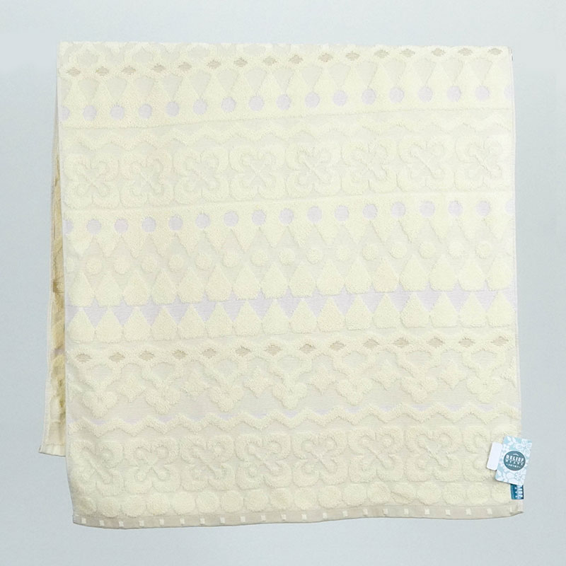 Khăn vải cotton kháng khuẩn khử mùi Nissen 60x120cm Relief Weave RW-15020BE Beige thương hiệu NISSEN SHOKO