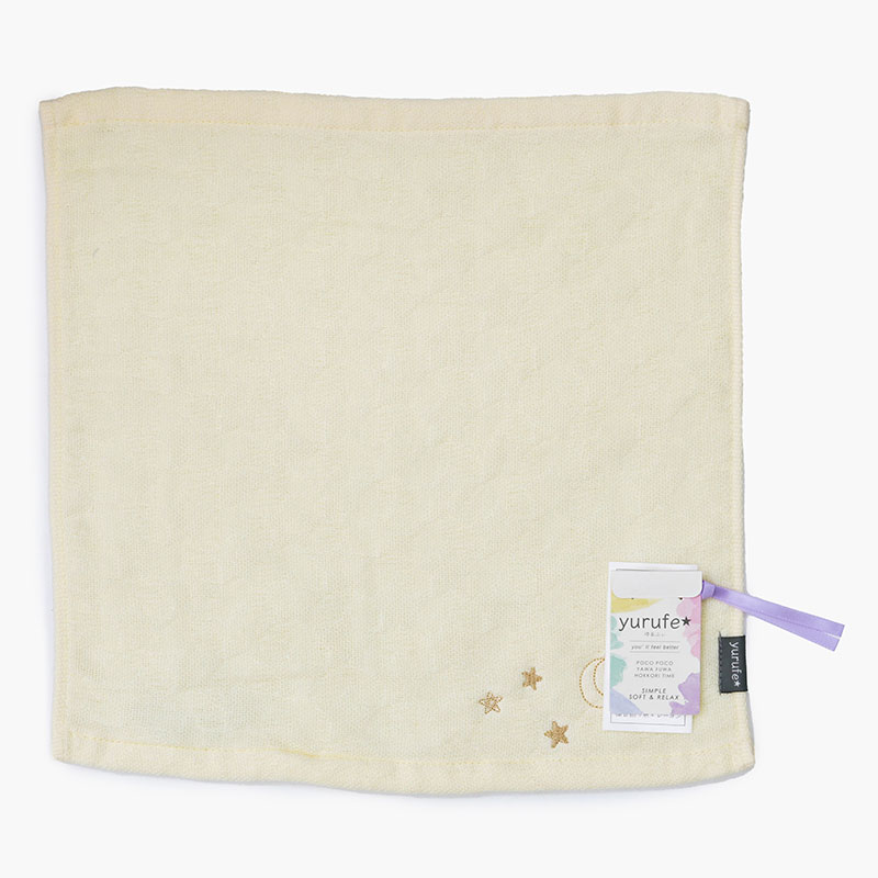 Khăn vải cotton Nissen 34x35cm Yurufe Ibul Yellow thương hiệu NISSEN SHOKO