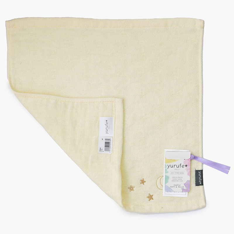 Khăn vải cotton Nissen 34x35cm Yurufe Ibul Yellow thương hiệu NISSEN SHOKO
