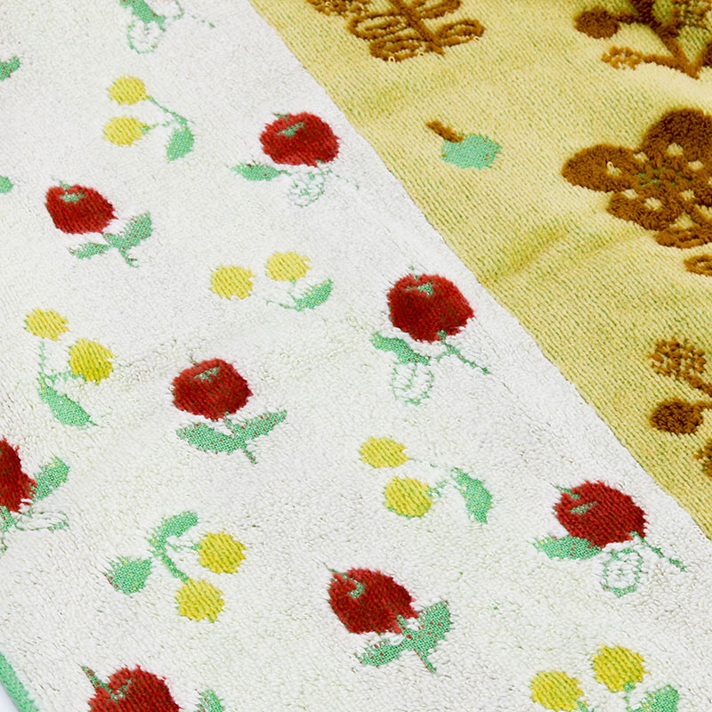 Khăn vải cotton Nissen 34x80cm Fureru Whipped Cream FS-8087Y Yellow thương hiệu NISSEN SHOKO