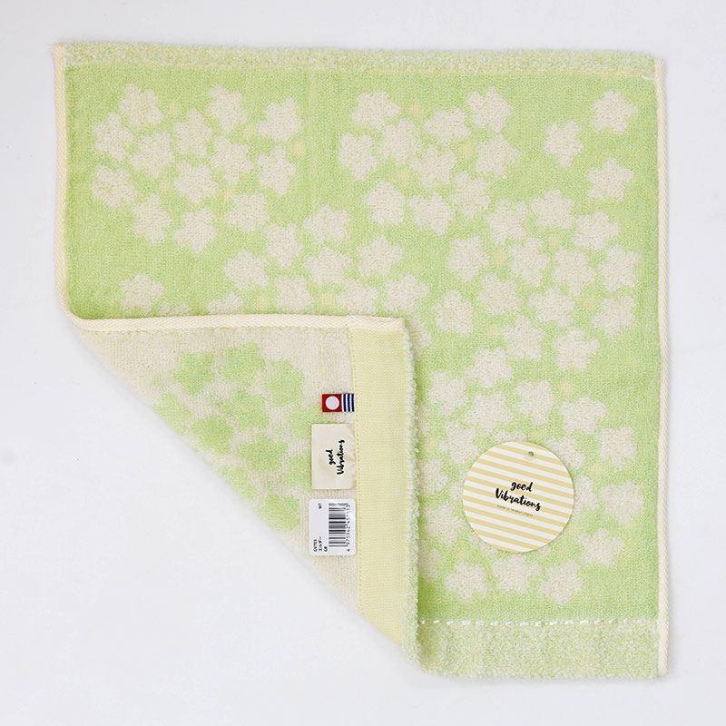 Khăn vải cotton Nhật Bản Nissen 33x34cm Imabari Good Vibration Elder Green thương hiệu NISSEN SHOKO