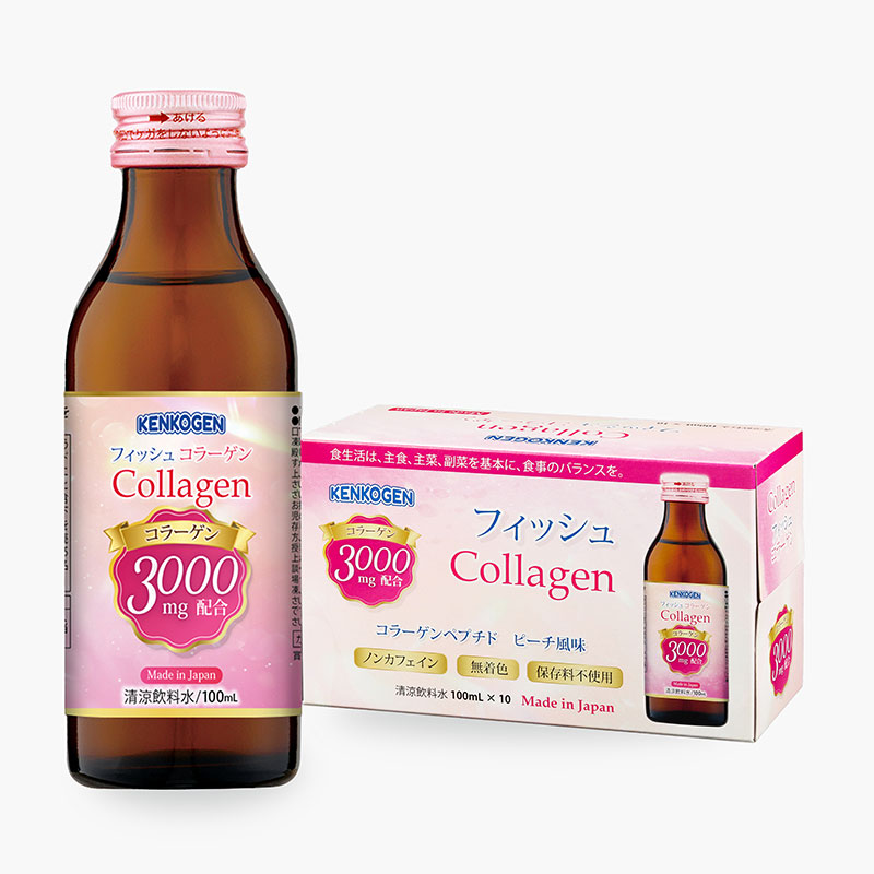 TPBS: Nước uống Collagen Nhật Bản Kenkogen 100mlx10 chai
