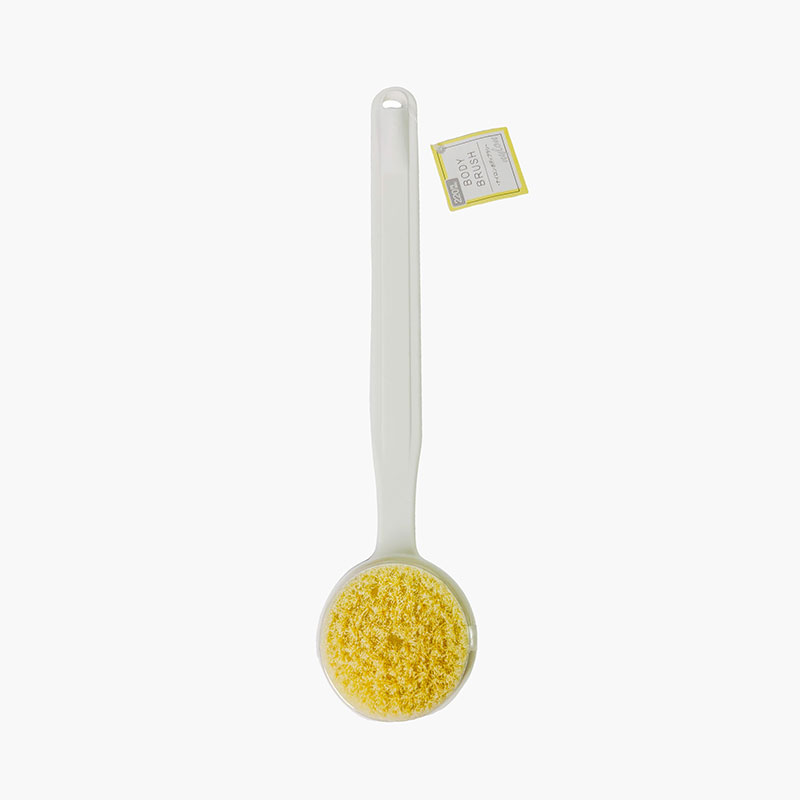 Bàn chải khô body, tẩy da chết, tắm massage toàn thân Hayakawa  35.5cm (Lông mềm - Cán nhựa)