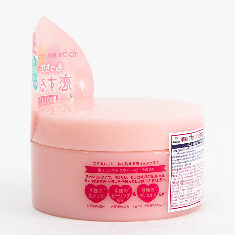 Muối tắm tẩy tế bào chết Pelican giúp sạch mịn da  hip care body soap scrub 180g thương hiệu PELICAN SOAP