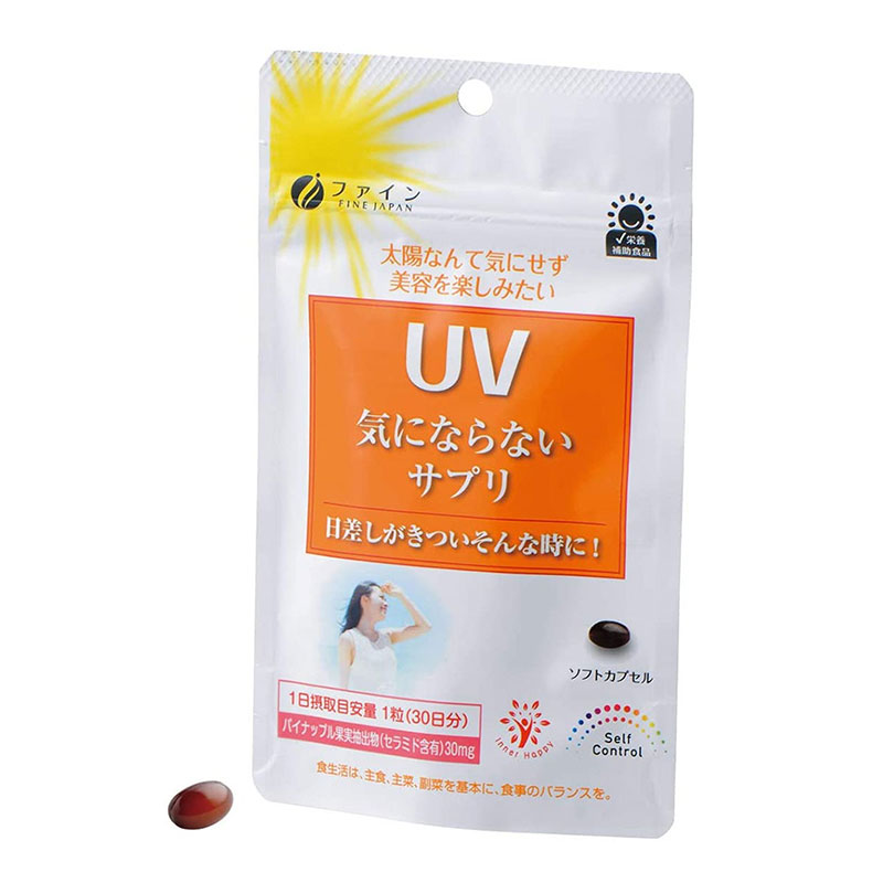 TPBVSK: Viên uống UV care plus 30 viên, hạn chế lão hóa da, giúp da sáng mịn thương hiệu FINE JAPAN