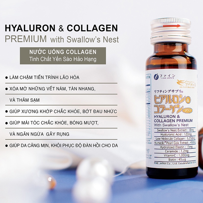 Nước uống Collagen Yến Nhật Bản Fine Japan 50mlx10 chai thương hiệu FINE JAPAN
