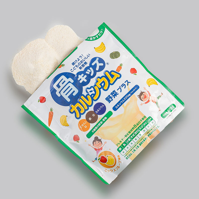 TPBVSK: Bột canxi cá tuyết Nhật Bản bổ sung rau củ quả bone’s calcium for kids vegetable plus mixed fruit flavor 128g thương hiệu FINE JAPAN