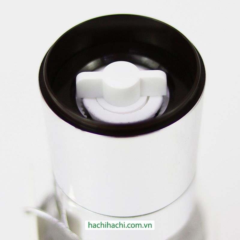 Lọ xay tiêu lưỡi gốm Pearl Metal 150ml (Màu bạc) thương hiệu PEARL METAL