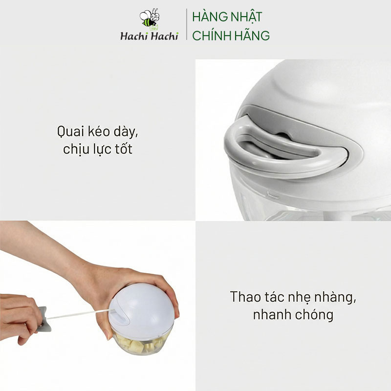 Dụng cụ xay tỏi ớt cầm tay 3 lưỡi dao Pearl Metal thương hiệu PEARL METAL