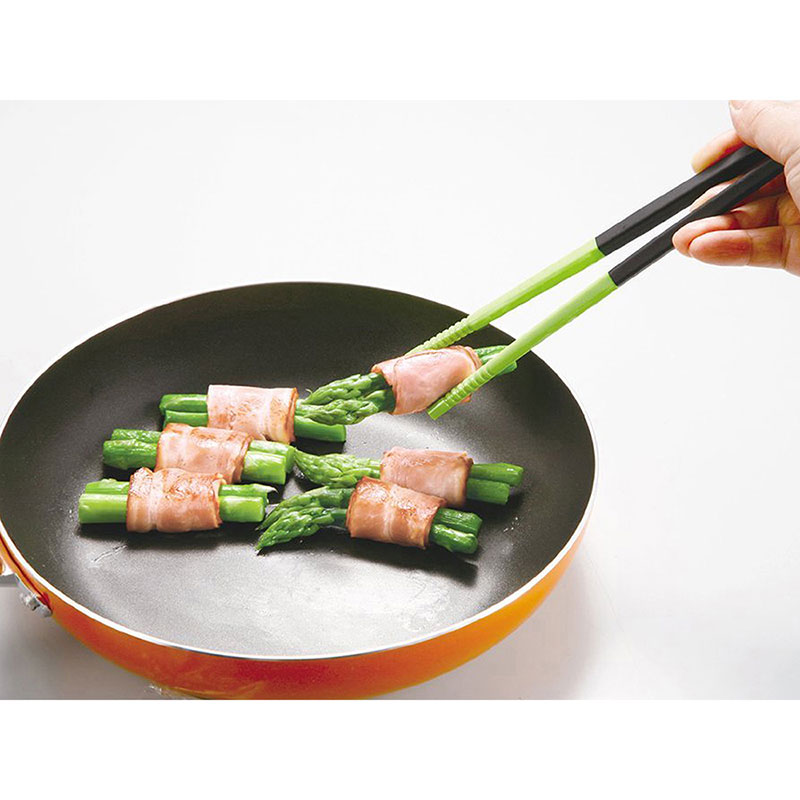 Đũa bếp silicone Nhật Bản chống trượt Pearl Metal 31cm (xanh đen) thương hiệu PEARL METAL