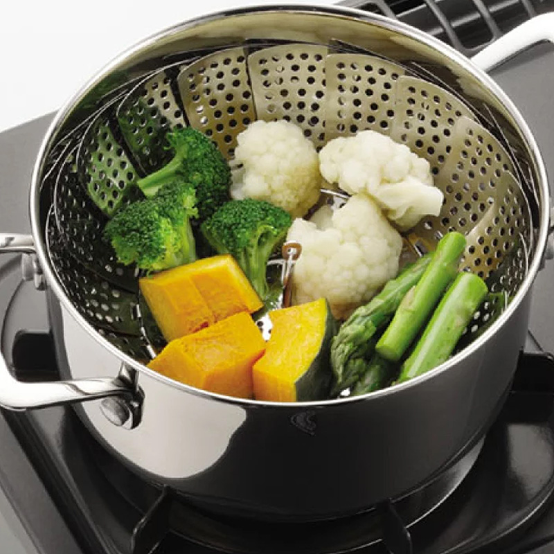 Vỉ hấp, xửng hấp inox Pearl Metal 16-24cm thương hiệu PEARL METAL