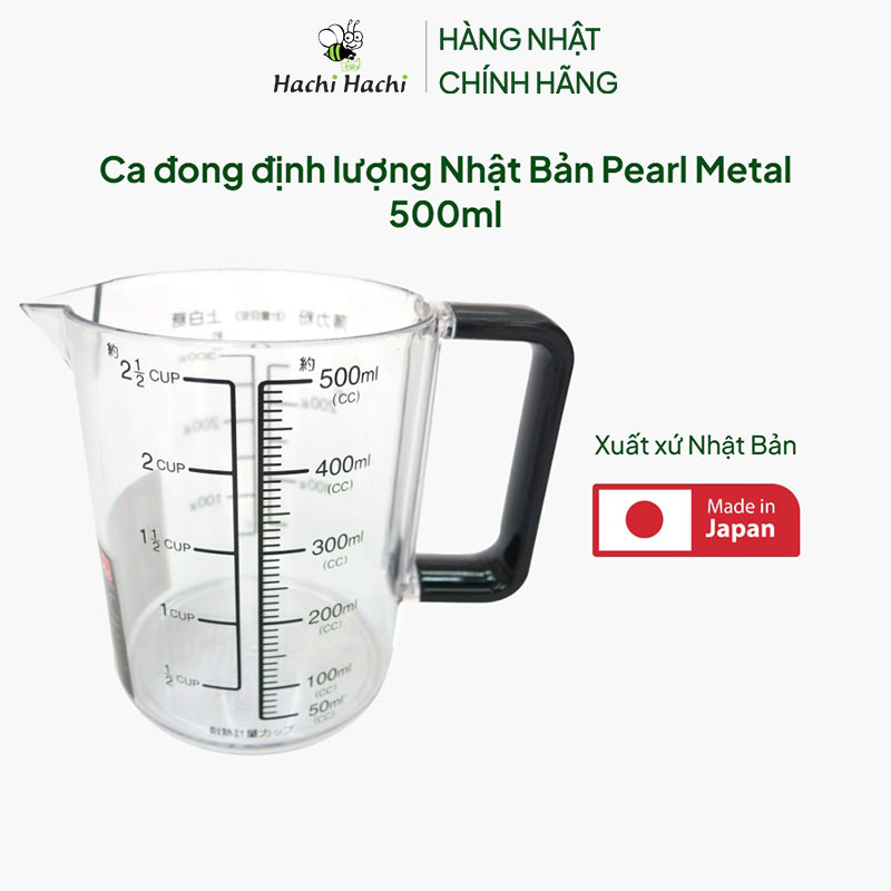 Ca đong định lượng Nhật Bản Pearl Metal 500ml thương hiệu PEARL METAL