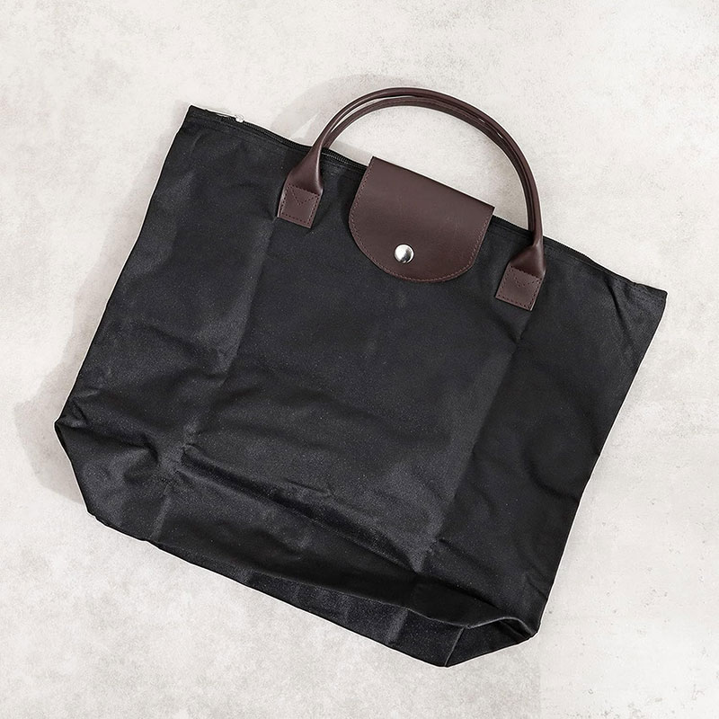 Túi Tote gấp gọn có quai xách 42x33cm (Đen) thương hiệu PEARL METAL