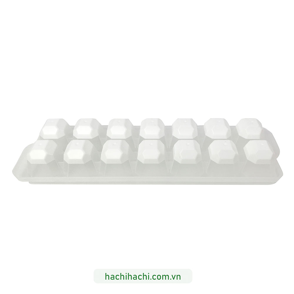 Khay đá viên Pearl Metal 14 viên (Ấn lấy đá dễ dàng-Kèm nắp đậy) thương hiệu PEARL METAL
