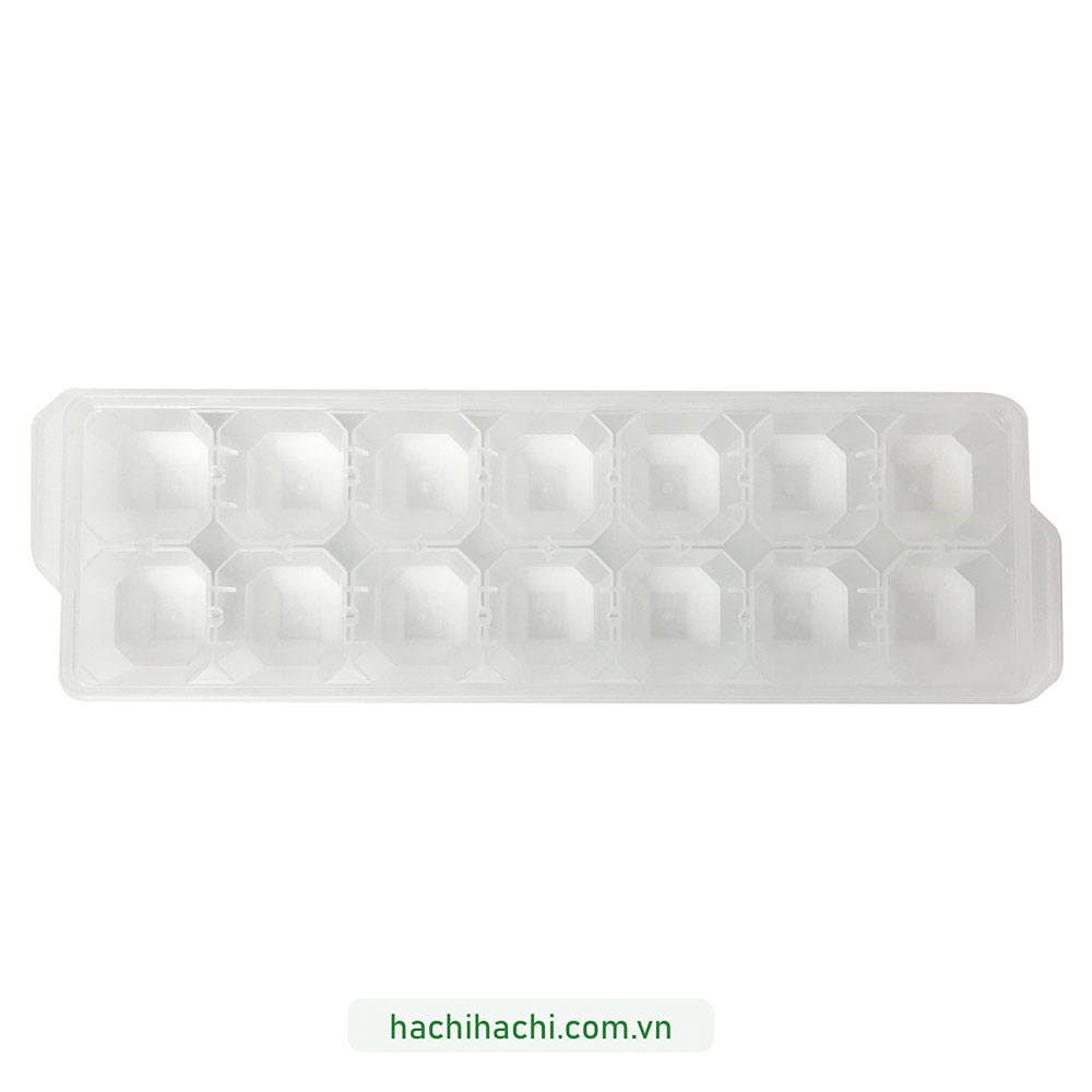 Khay đá viên Pearl Metal 14 viên (Ấn lấy đá dễ dàng-Kèm nắp đậy) thương hiệu PEARL METAL