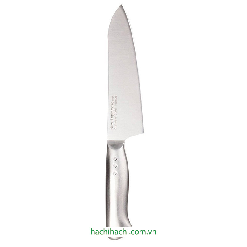 Dao bếp inox nguyên khối Pearl Metal Santoku lưỡi 16cm thương hiệu PEARL METAL