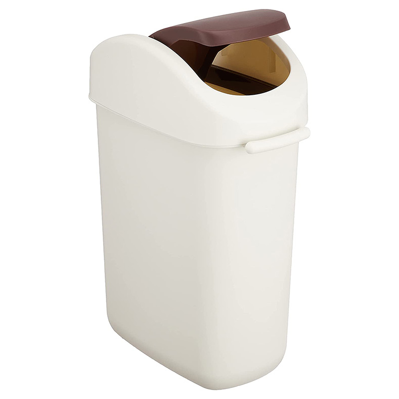 Thùng rác nắp xoay 10L (Nâu) thương hiệu PEARL METAL