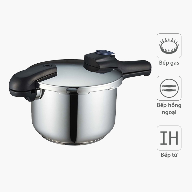 Nồi áp suất Pearl Metal 5.5L