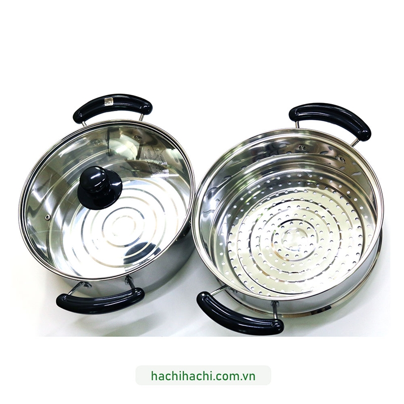 Nồi inox Pearl Metal 26cm hấp thức ăn (2 tầng)  thương hiệu PEARL METAL