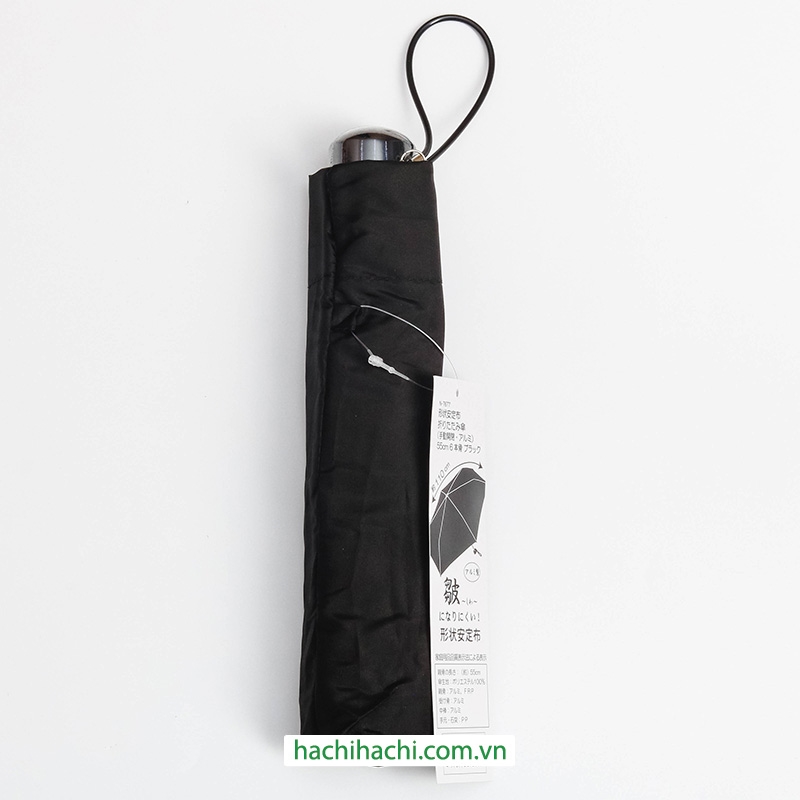 Cây dù gấp chất liệu vải định hình 55cm (Đen) thương hiệu PEARL METAL