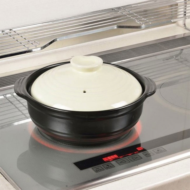 Nồi gốm Pearl Metal số 8 (Dùng được bếp từ) thương hiệu PEARL METAL