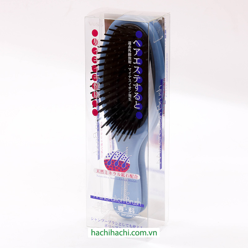 Lược chải tóc ion khoáng chất nuôi dưỡng tóc chắc khỏe Vess 16cm thương hiệu 