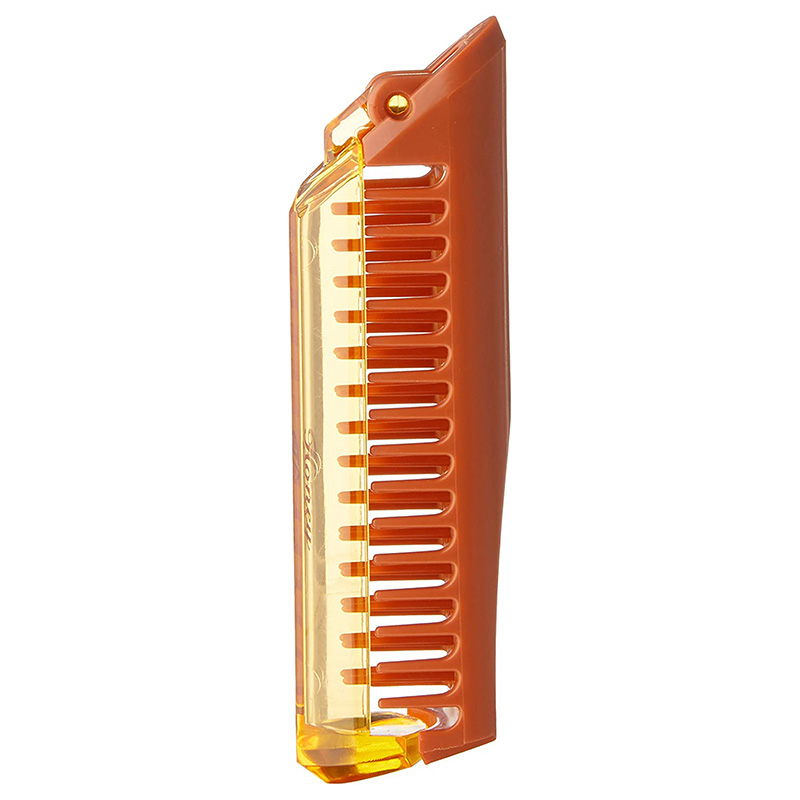 Lược chải tóc mật ong dưỡng suôn mềm gấp gọn Vess 18.5cm thương hiệu 