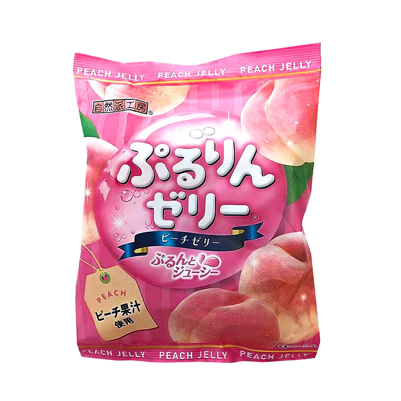 Thạch rau câu vị đào Fujisyo 154g (22g x 7 cái) chứa nước ép đào