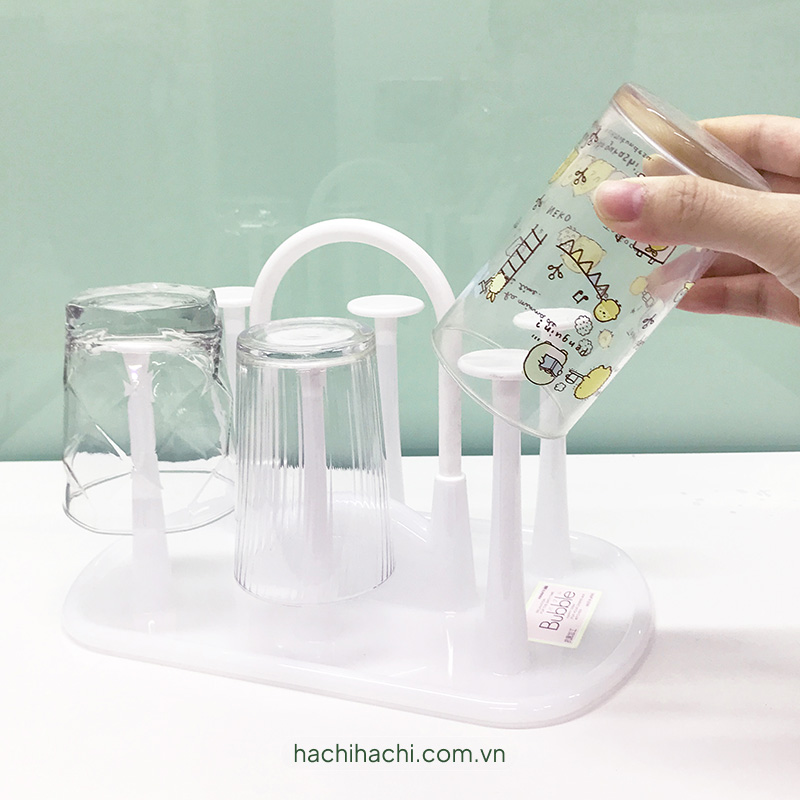 Khay úp ly tách, bình nước kháng khuẩn 6 nhánh 26.5x17cm thương hiệu HIMALAYAS
