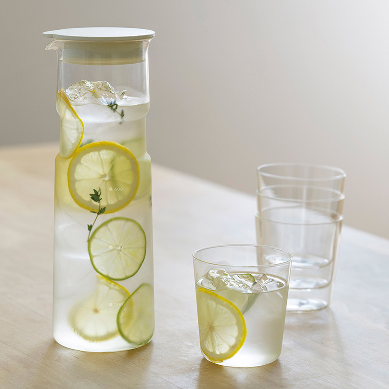Bình thủy tinh Hario 1L 6FP-10-W (Trắng) thương hiệu HARIO