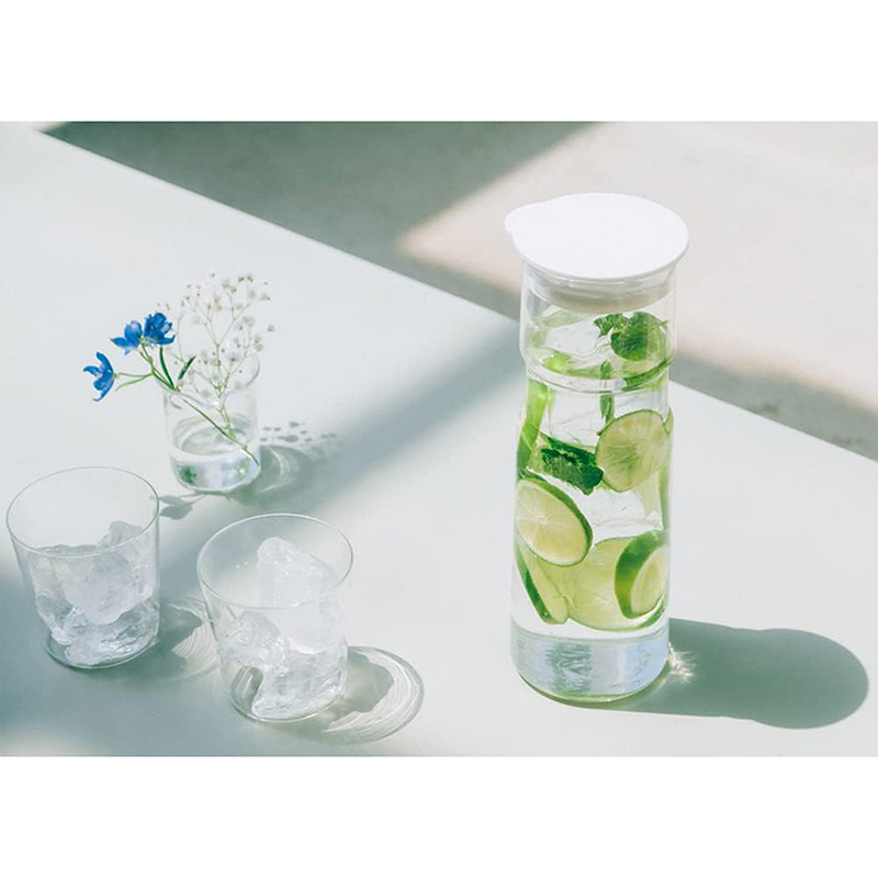 Bình thủy tinh Hario 1L 6FP-10-W (Trắng) thương hiệu HARIO