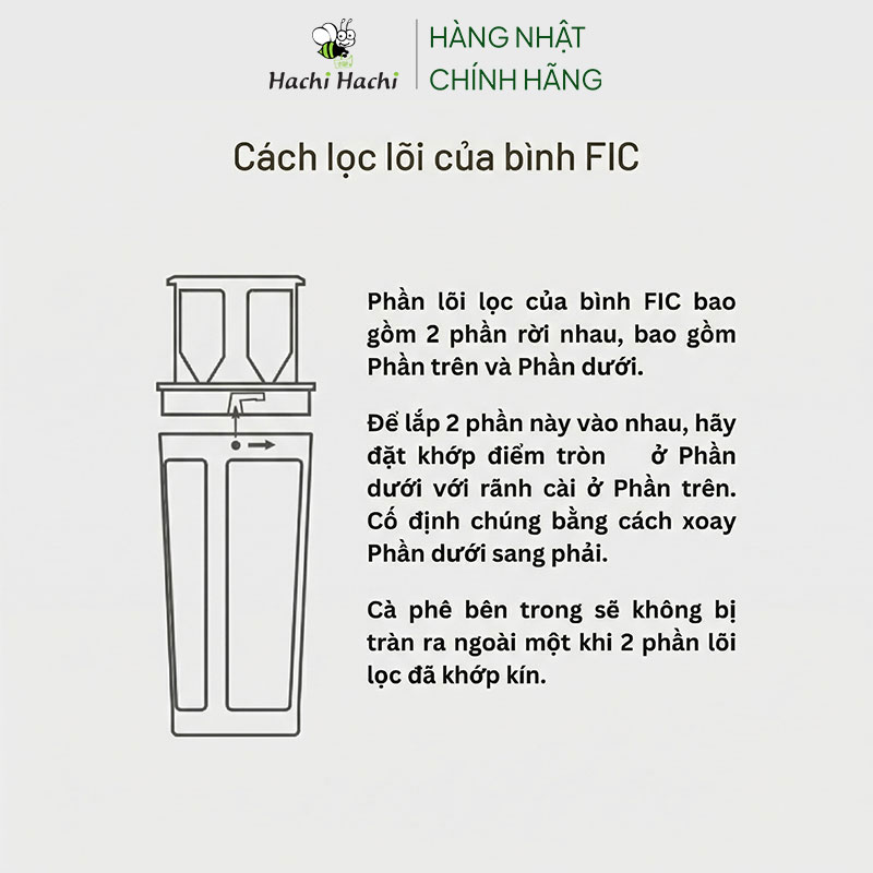 Bình pha cà phê Cold Brew, ủ lạnh cà phê Nhật Bản Hario 650ml FIC-70-B (Đen) thương hiệu HARIO