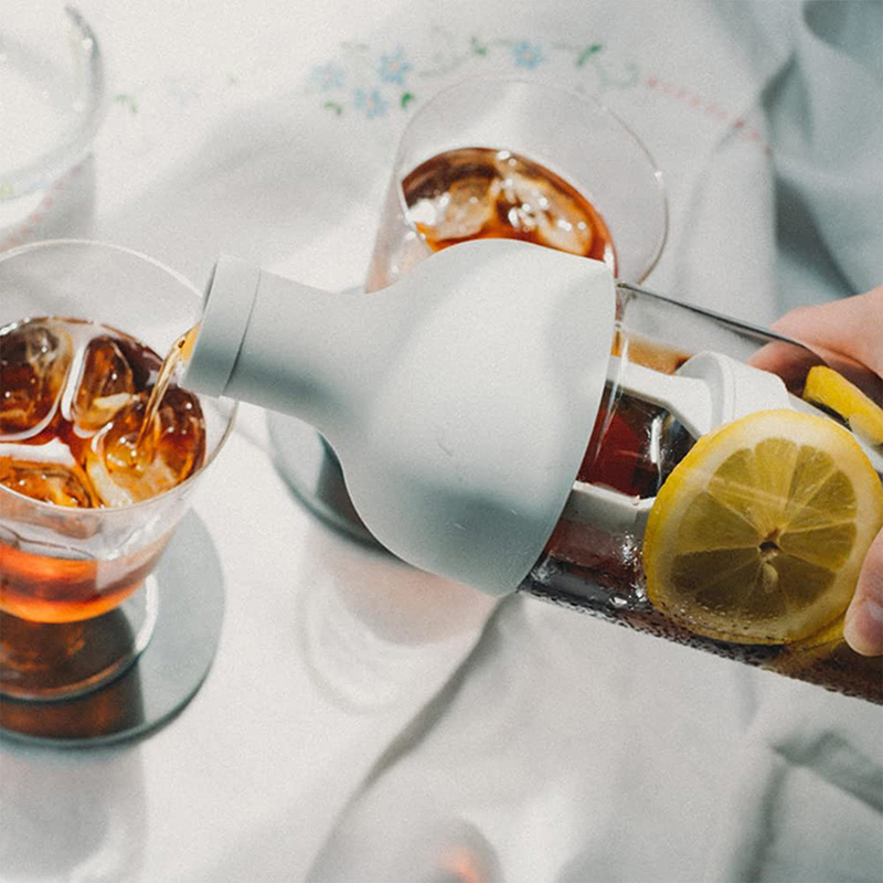 Bình pha cà phê Cold Brew, ủ lạnh cà phê Nhật Bản Hario 650ml FIC-70-PGR (Xám)   thương hiệu HARIO